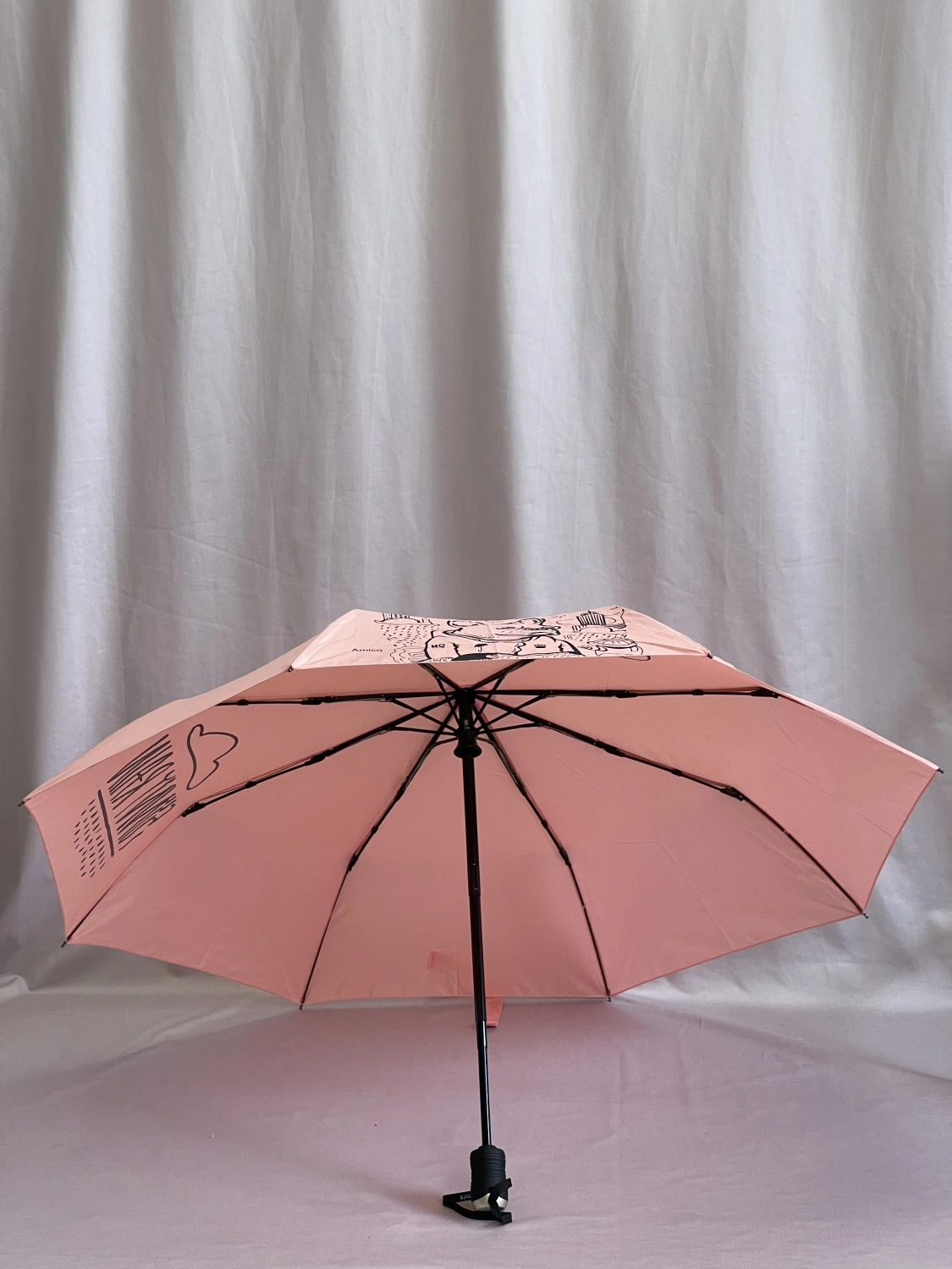 Зонт розовый Amico 2134 фото 2