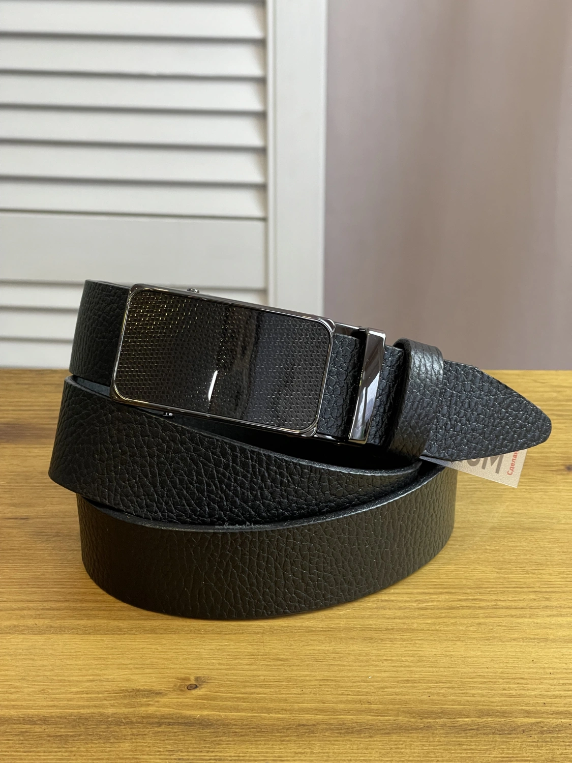 Ремень черный Belt premium фото 1