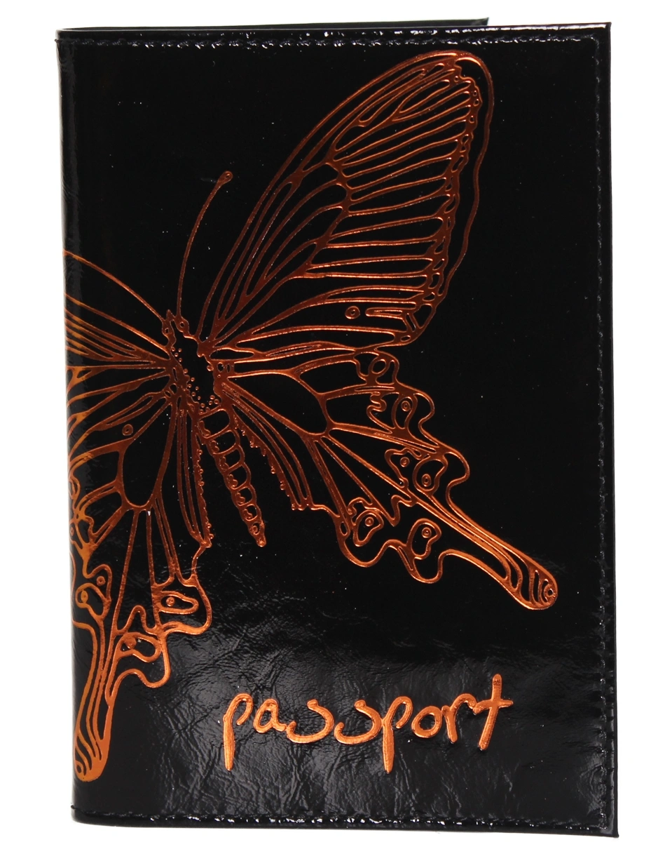 Обложка для паспорта FABULA О.14.LD черн 6228-27 фото 1