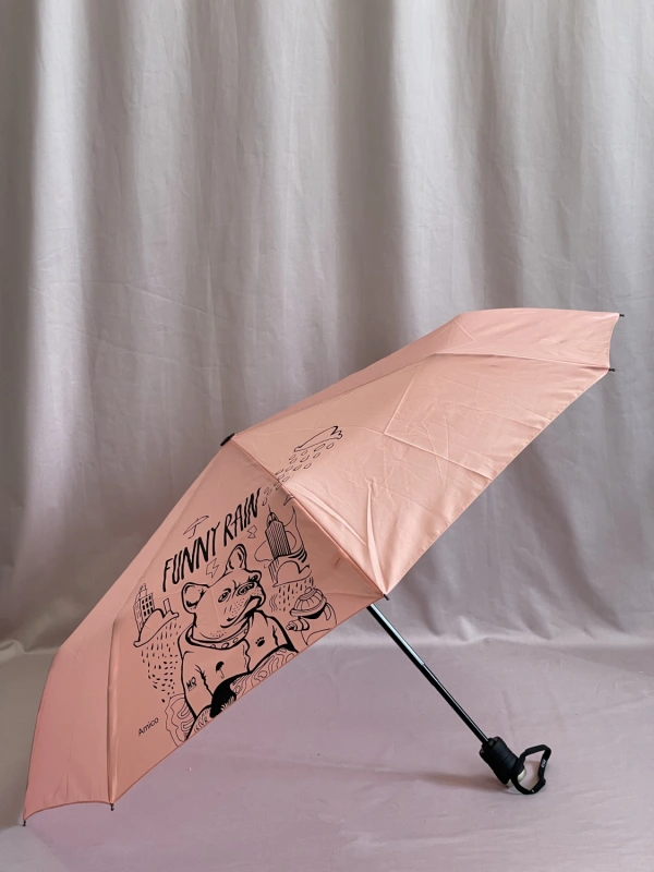Зонт розовый Amico 2134 фото 1
