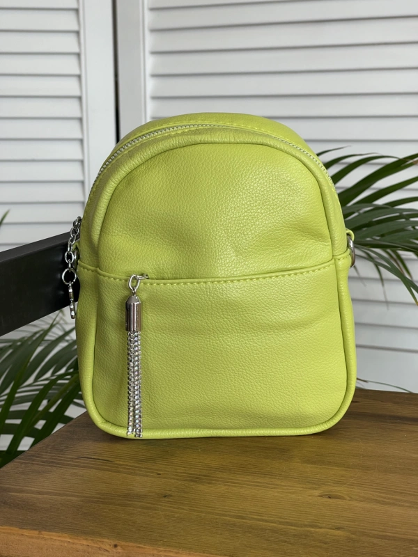 Сумка-рюкзак зеленый  9936 фото 1