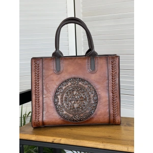 Сумка женская коричневая Dellilu 2711-120