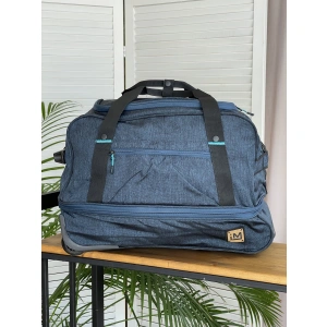 Сумка на колесах синяя IMPREZA 3007