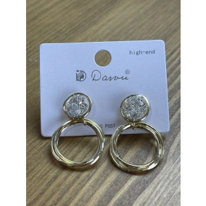 Серьги золотой  Dawu EH24N2008J