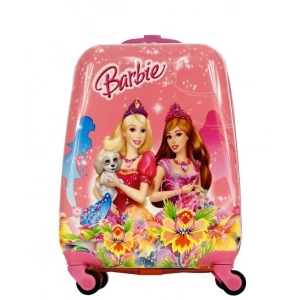Детский чемодан на колесиках "Барби" роз 10350-8-56