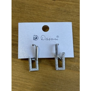 Серьги серебрист Dawu EH2307W061