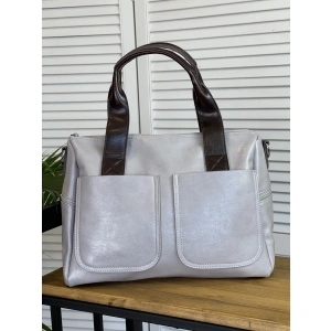 Сумка женская серая Dellilu 9001-79/9321-79