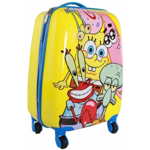 Детский чемодан на колесиках Atma Kids "губка Боб" желт 10350-3-53