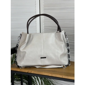 Сумка женская серая Dellilu 9453-78