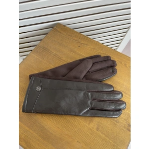 Перчатки к/з коричневый Мария 002