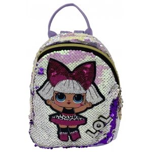 Рюкзак детский с пайетками LOL фиолет 12498-32