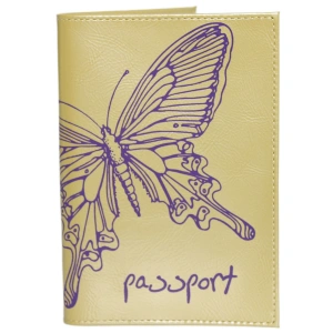 Обложка для паспорта FABULA желт 6229-53