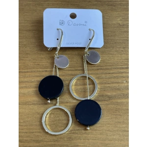 Серьги золотой  Dawu EH201128007