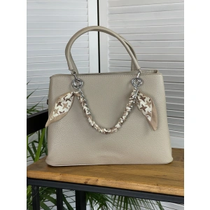 Сумка женская бежевая  9007