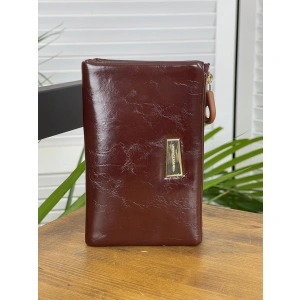 Кошелёк бордовый  6528