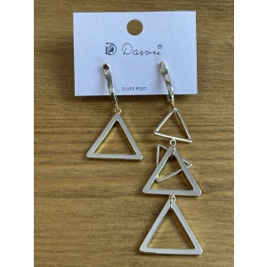 Серьги золотой  Dawu EH2468018