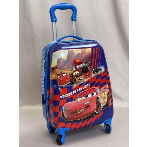 Детский чемодан на колесиках Atma Kids "Тачки" син 10350-4-29