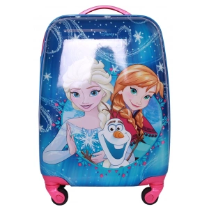Детский чемодан на колесиках  Atma Kids "холодное сердце" син 8023-2-29