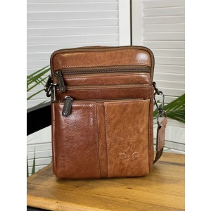 Сумка мужская рыжий ZINIMSK 88551-2