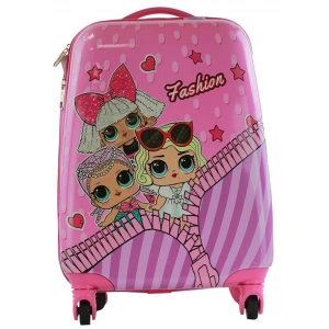 Детский чемодан Atma Kids "Куклы Лол" роз 8023-17-56