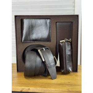 Подарочный набор коричневый Alexander Ts NP007