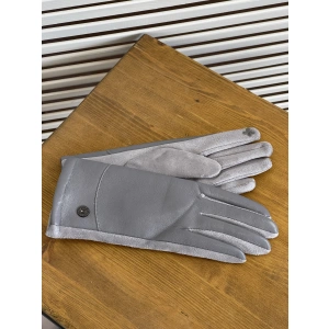 Перчатки к/з серый Мария 026