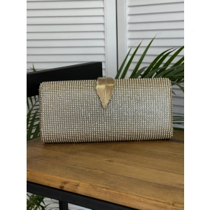 Сумка женская золотая  819