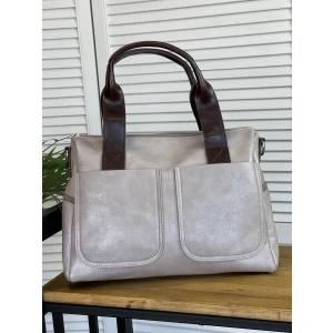 Сумка женская коричневая Dellilu 9001-79/9321-79