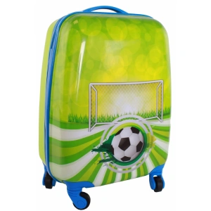 Детский чемодан на колесиках Atma Kids "футбольный мяч" зел 8023-31