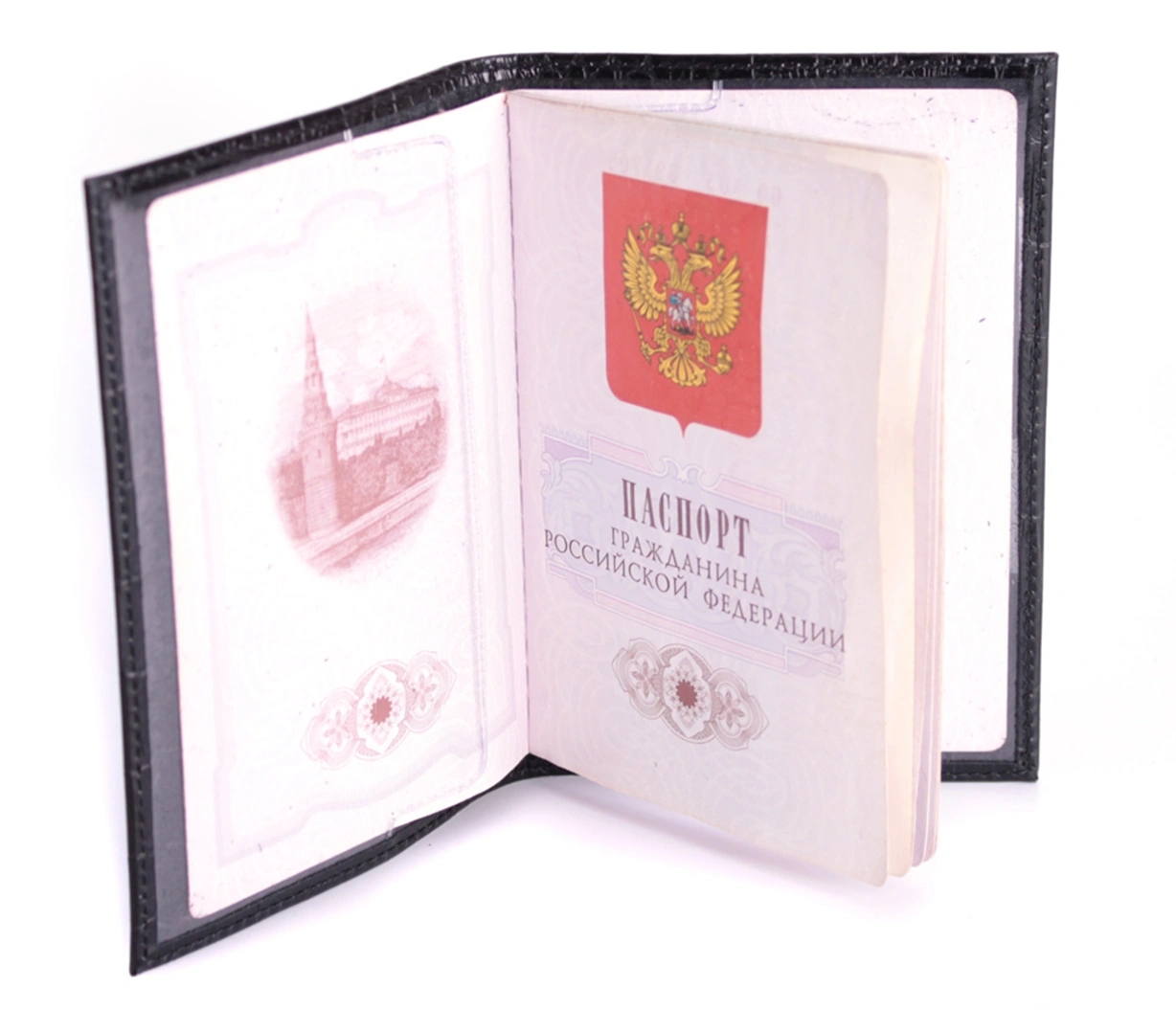 Обложка для паспорта FABULA O.1.KR черн 312-27 фото 2