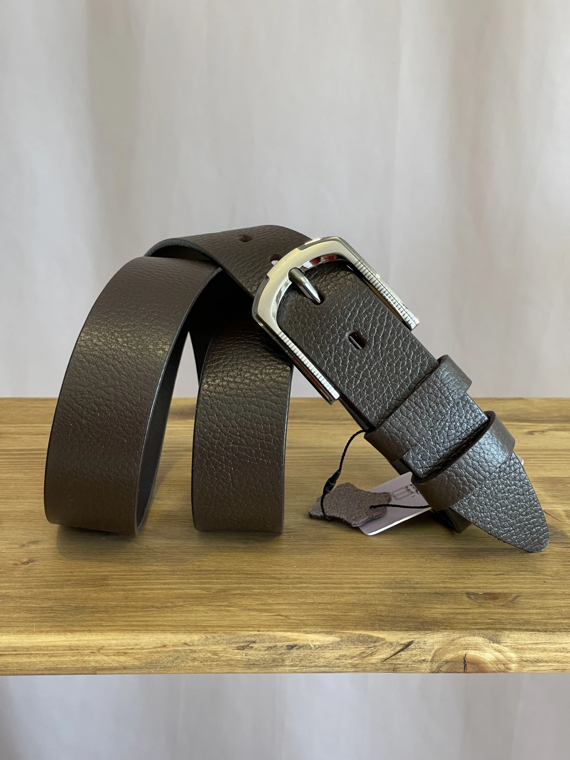 Ремень коричневый Belt premium фото 1