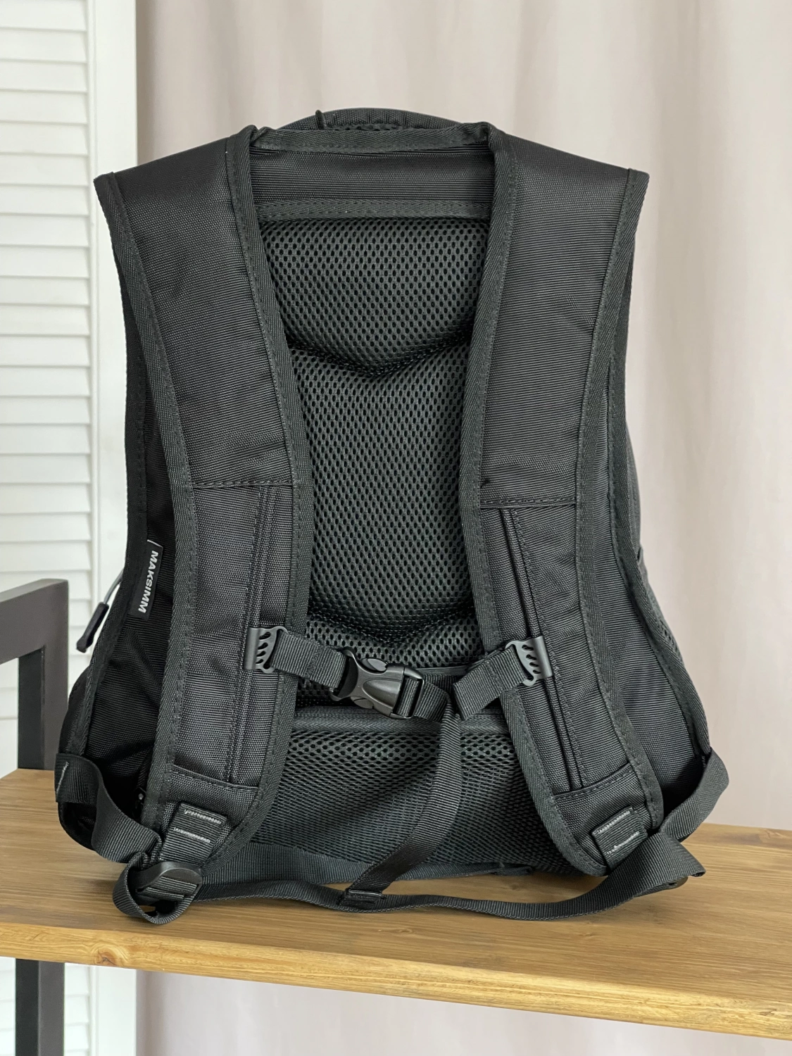 Рюкзак черный Maksimm E075 фото 3