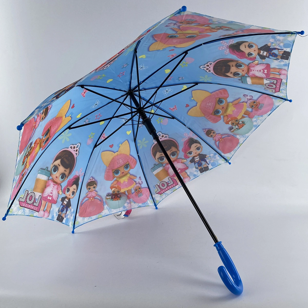 Зонт голубой  432 фото 2