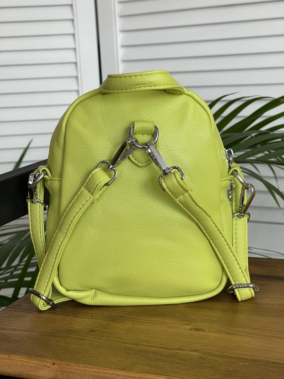 Сумка-рюкзак зеленый  9936 фото 2