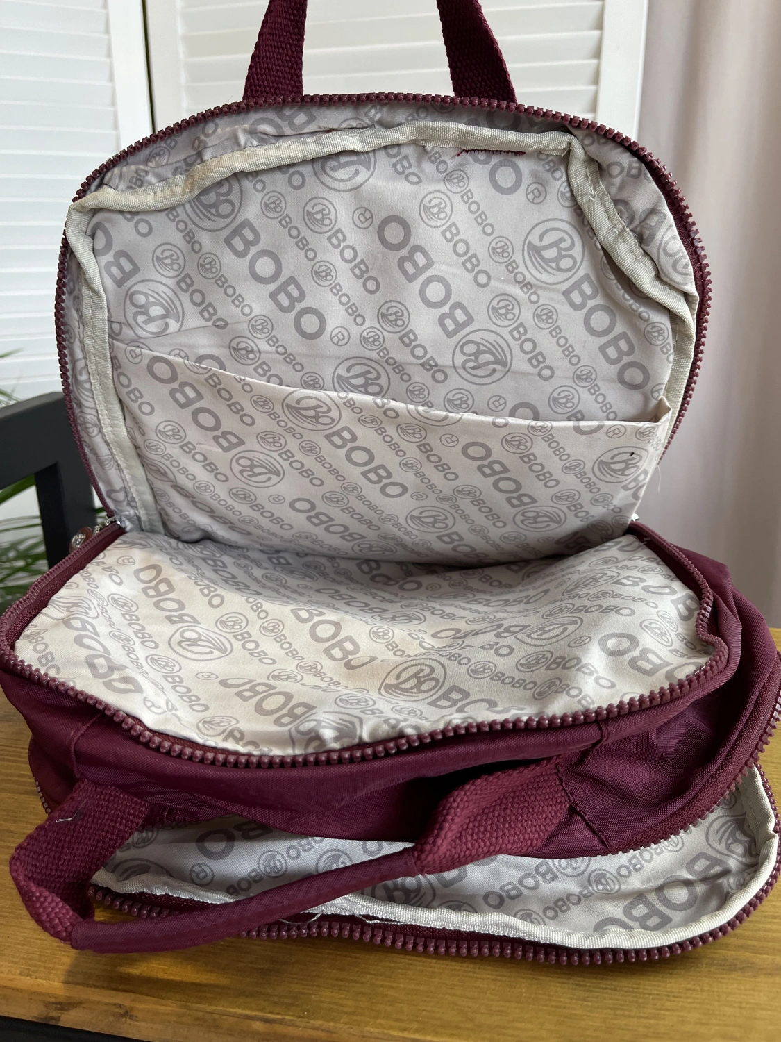 Рюкзак бордовый BOBO 1304 фото 3