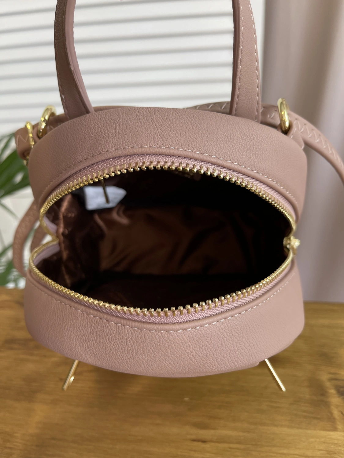 Сумка-рюкзак розовый  D876 фото 3