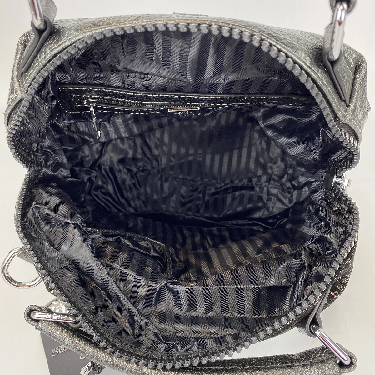 Сумка-рюкзак черный  K6342 фото 4