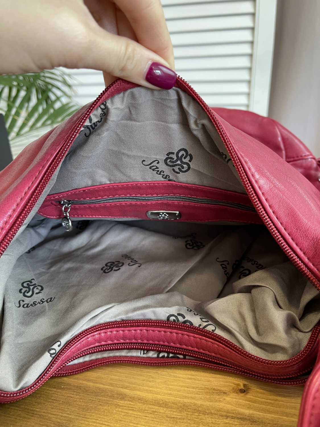 Сумка-рюкзак розовый Sassa 918 фото 3
