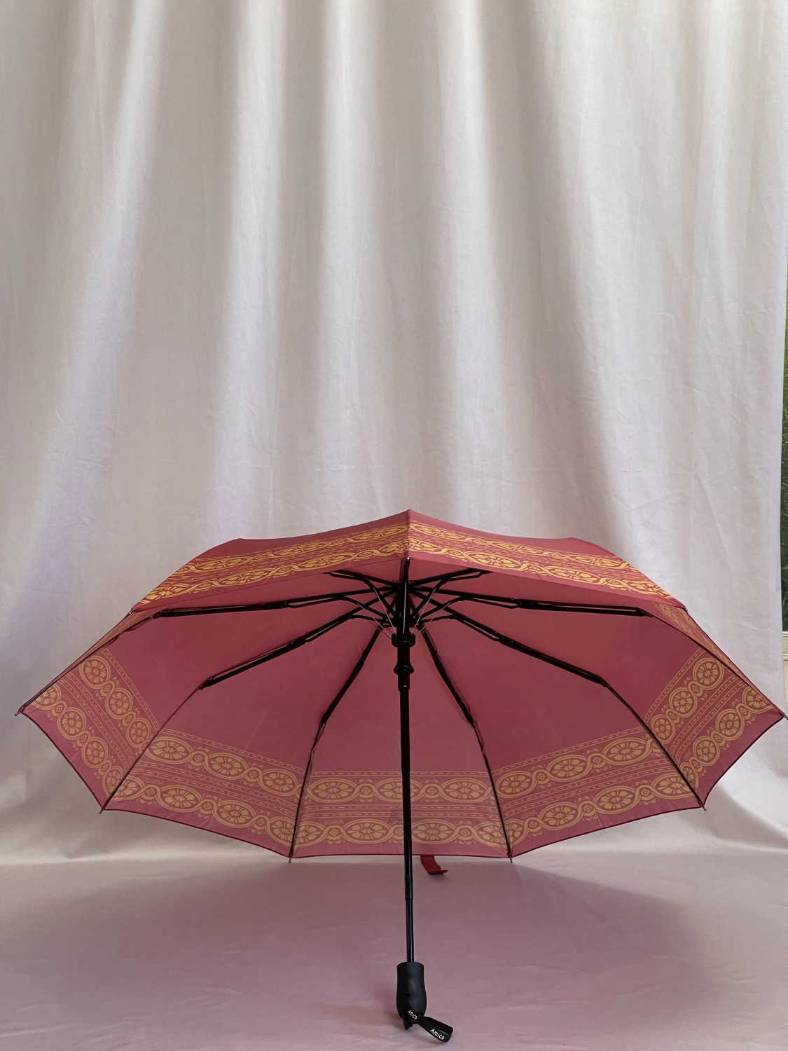 Зонт бордовый Amico 1326 фото 2