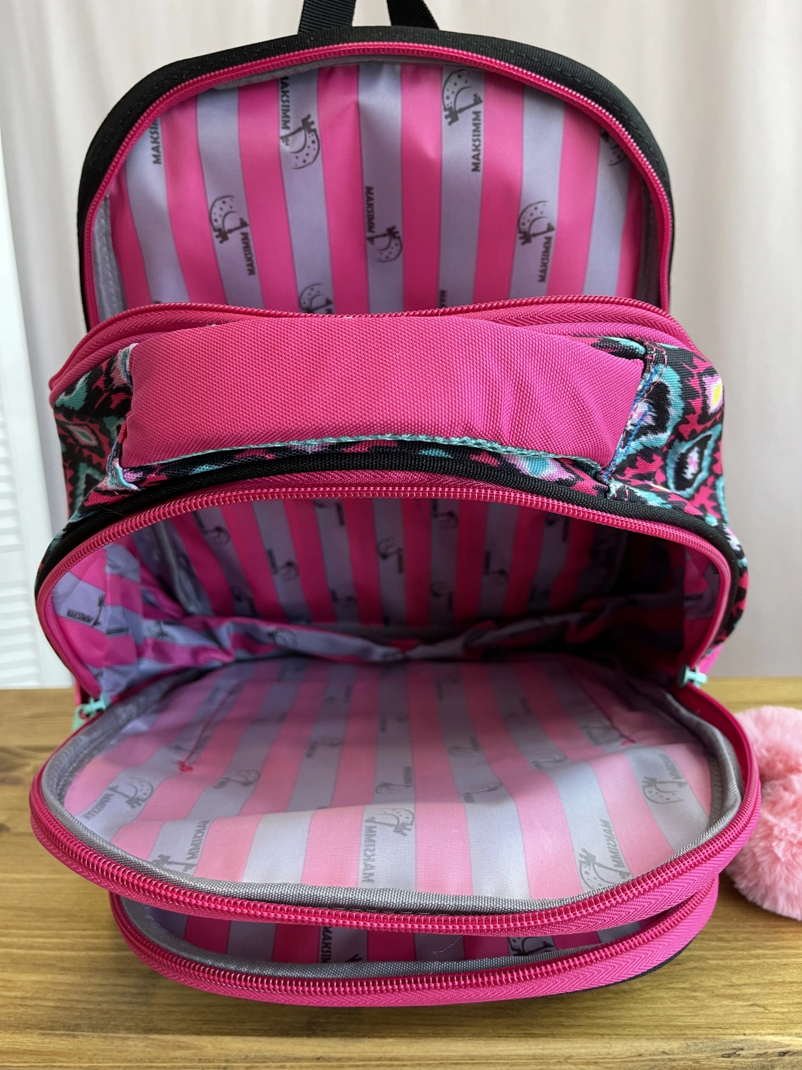 Рюкзак розовый Maksimm C521 фото 4