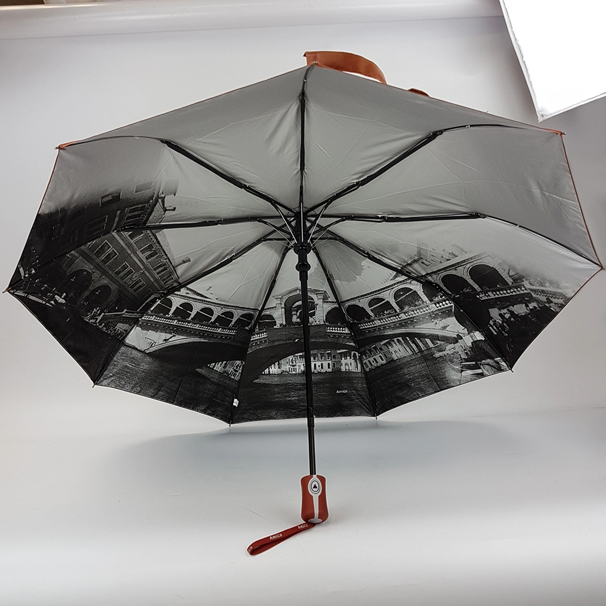 Зонт Amico 1216 коричн 11625-55 фото 2