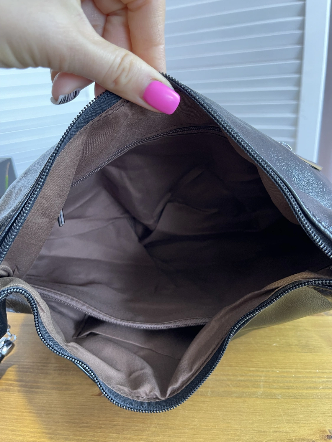 Сумка женская черная Dellilu 8108-723 фото 3