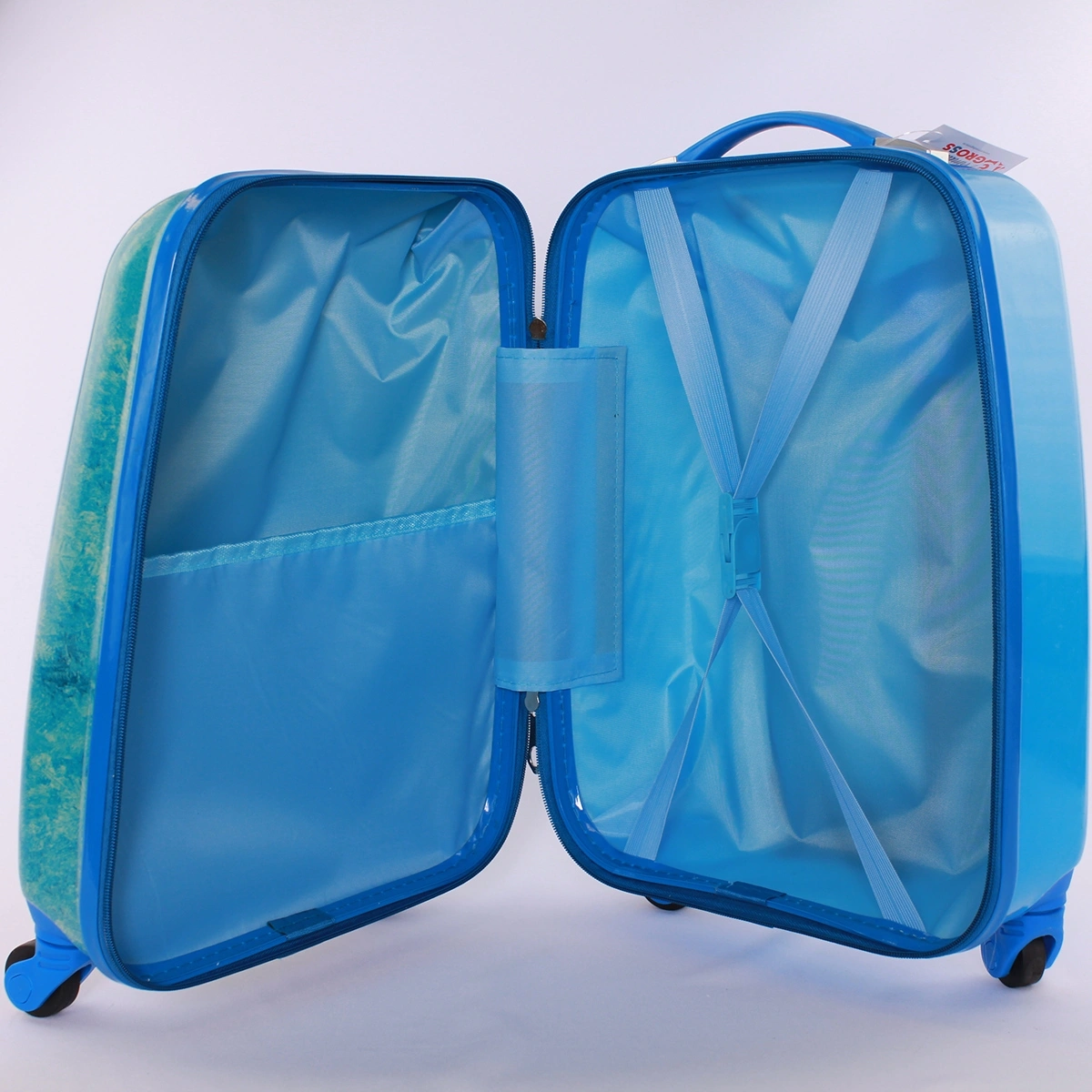 Детский чемодан на колесиках  Atma Kids "холодное сердце" голуб 8023-5-48 фото 2