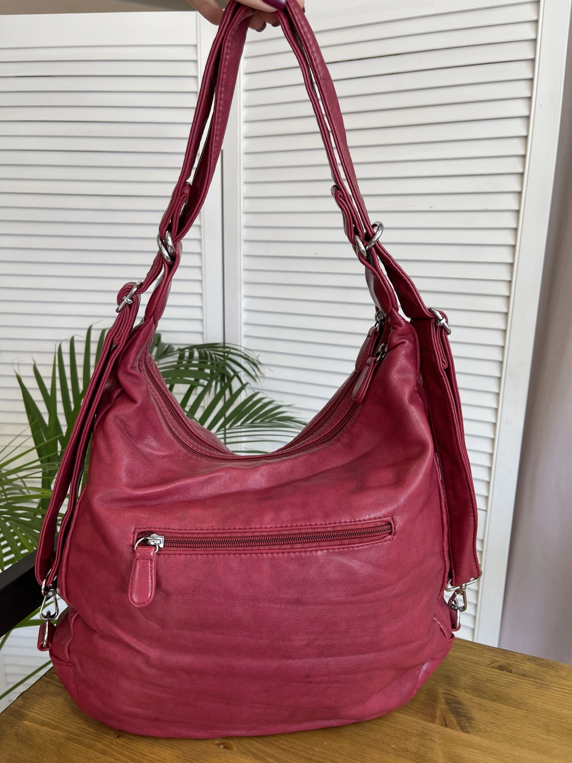 Сумка-рюкзак розовый Sassa 918 фото 2