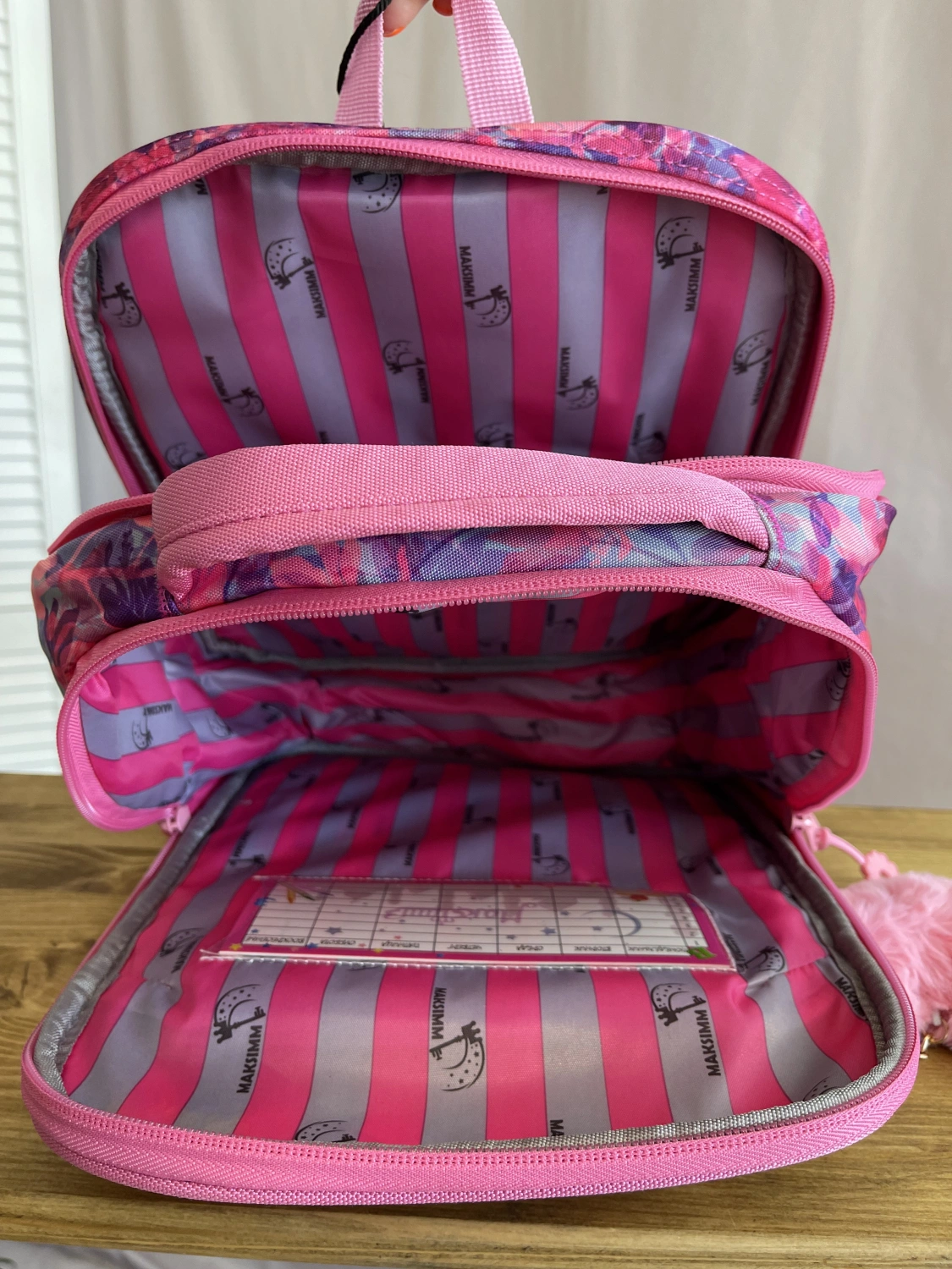 Рюкзак розовый Maksimm T021 фото 5
