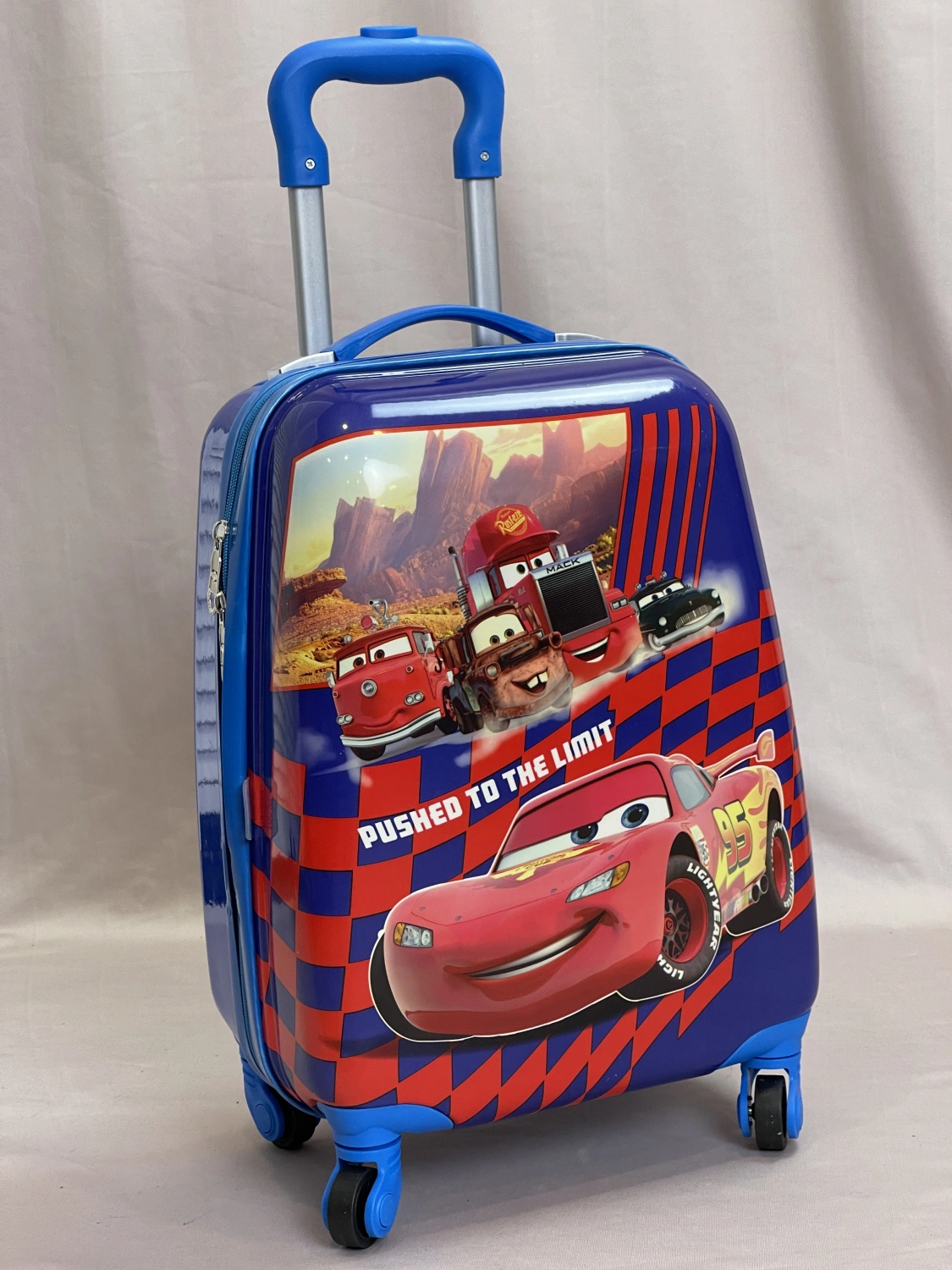 Детский чемодан на колесиках Atma Kids "Тачки" син 10350-4-29 фото 1