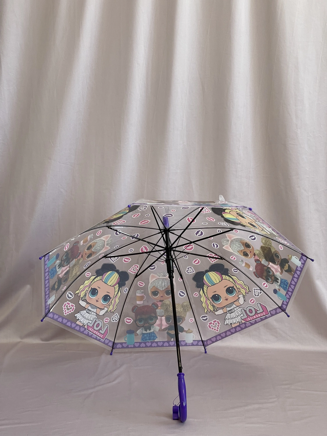 Зонт фиолетовый  1591 фото 2