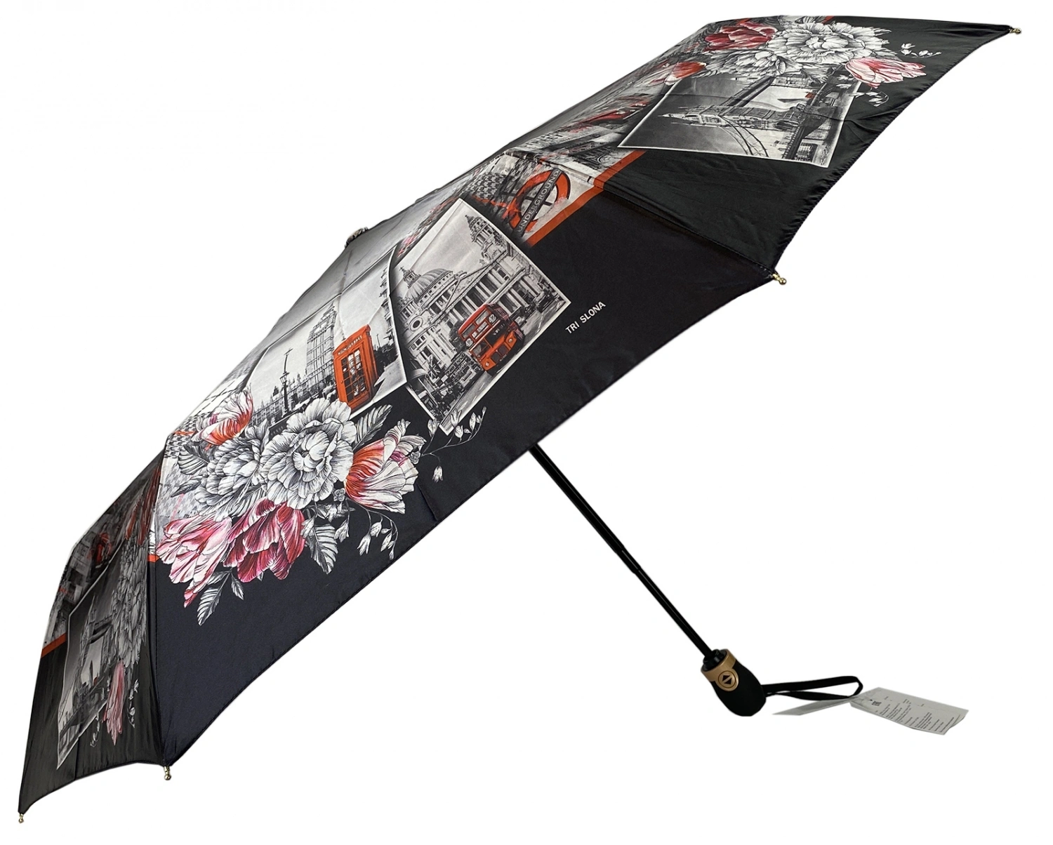 Зонт серый Три Слона L3835