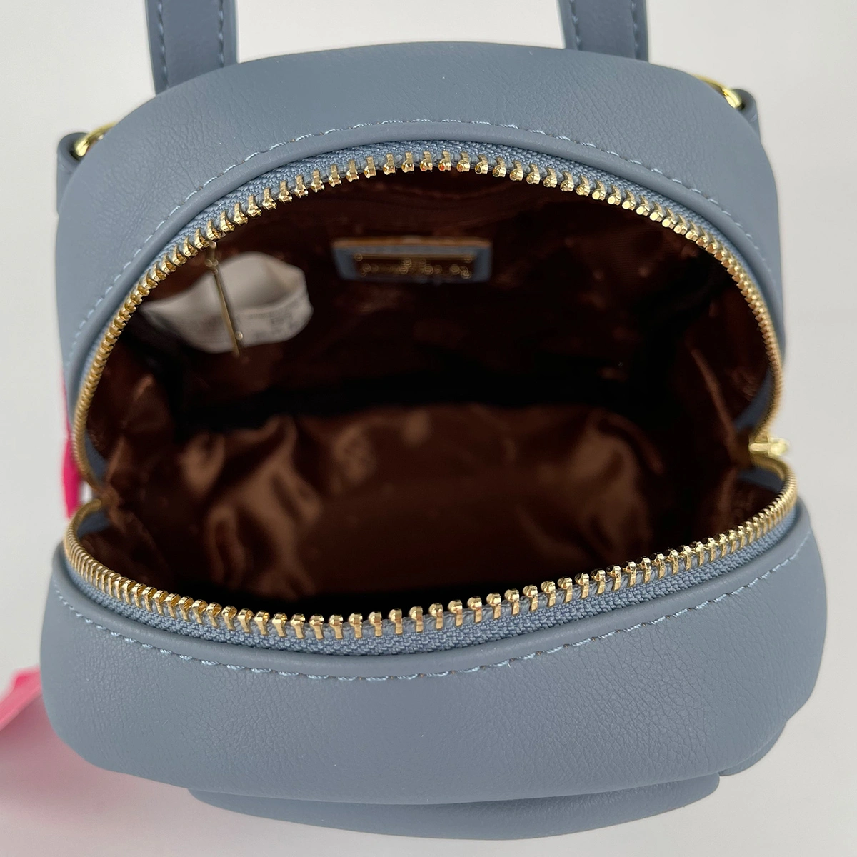 Сумка-рюкзак голубой  D876 фото 4