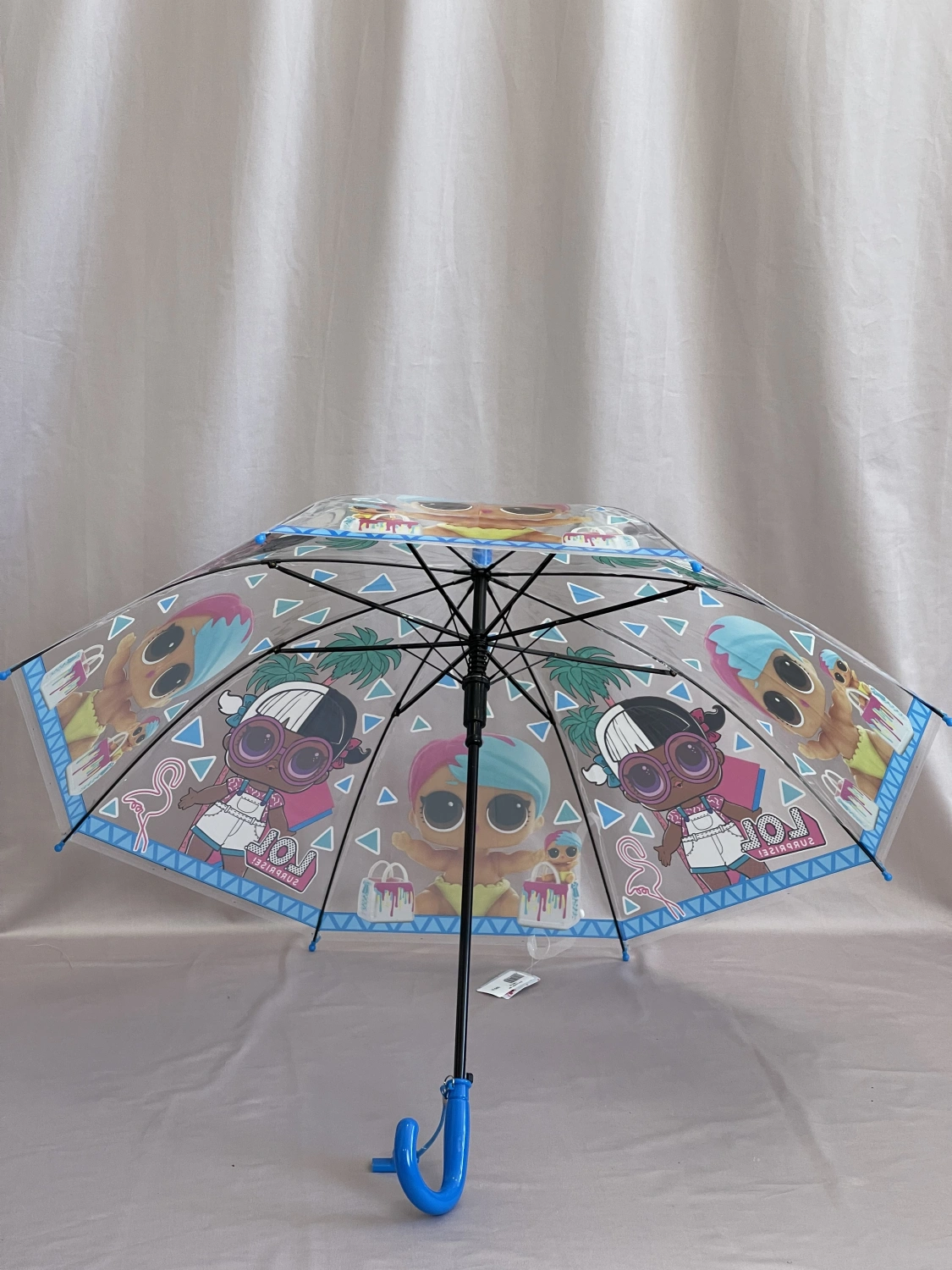 Зонт голубой  1591 фото 2